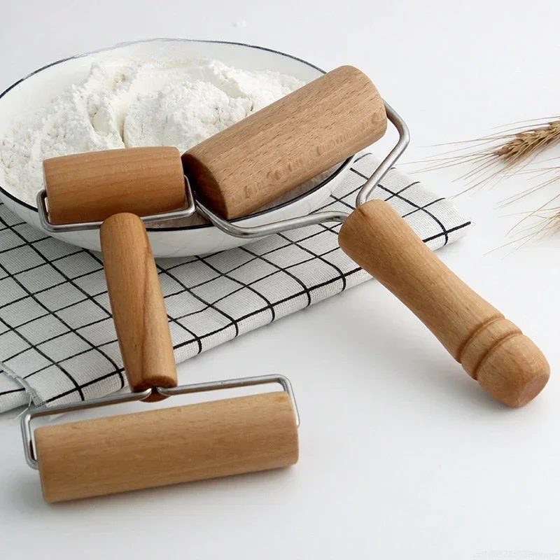 

Wooden Rolling Pin Hand Dough Roller for Pastry Fondant Cookie Dough Chapati Pasta Bakery Pizza Kitchen Tool Dough Roller