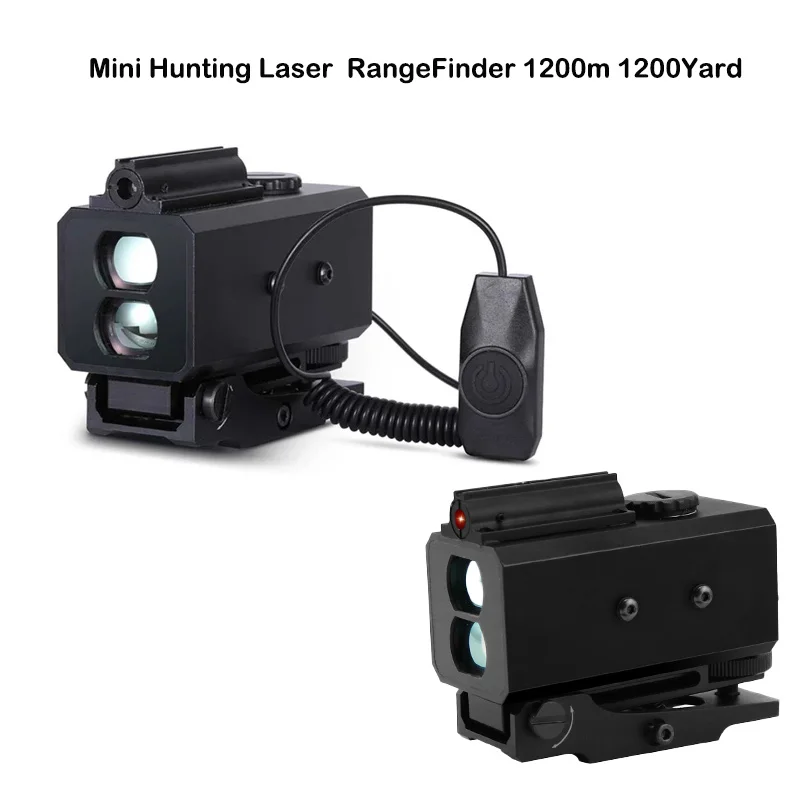 Laser Rangefinder Laser Distance Meter LE-032 Real-time Mini Laser Rangefinder 1200yard 1200m Distance Tactical Outdoor Hunting Scope Bow Mountable