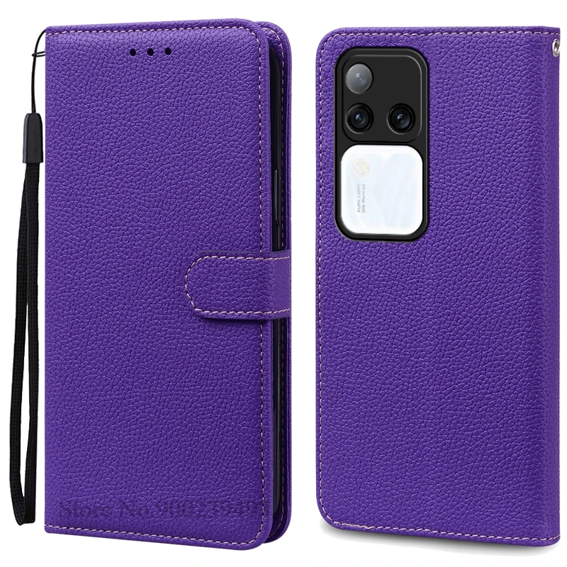 Leather Flip Wallet Case with Stand Feature
