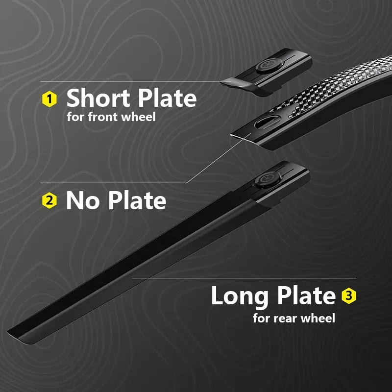 Description Picture 4 of item1/2PCS Road Bike Fenders 700c Mudguard Longer Fenders Quick Release Bike Wings Lightweight Bicycle Fender Cycling Accessories