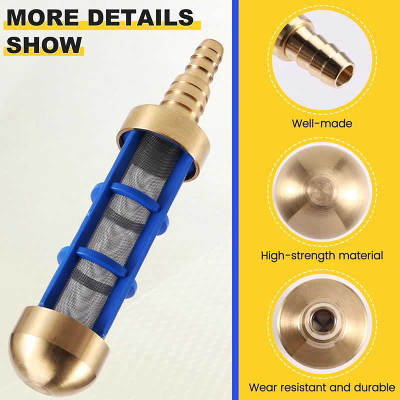 Promotion! High Pressure Washer Water Filter Truck Pump Stainless Steel Mesh Noodles Long Shape Filter Accessories