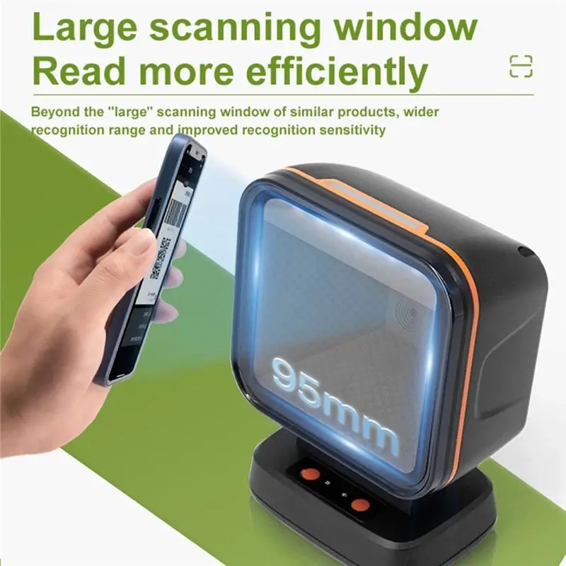 ABRJ-USB 2D 바코드 스캐너 Gobal Exposure 데스크탑 플랫 핸즈프리 고성능 스캐닝 플랫폼 1D 2D QR 코드 리더