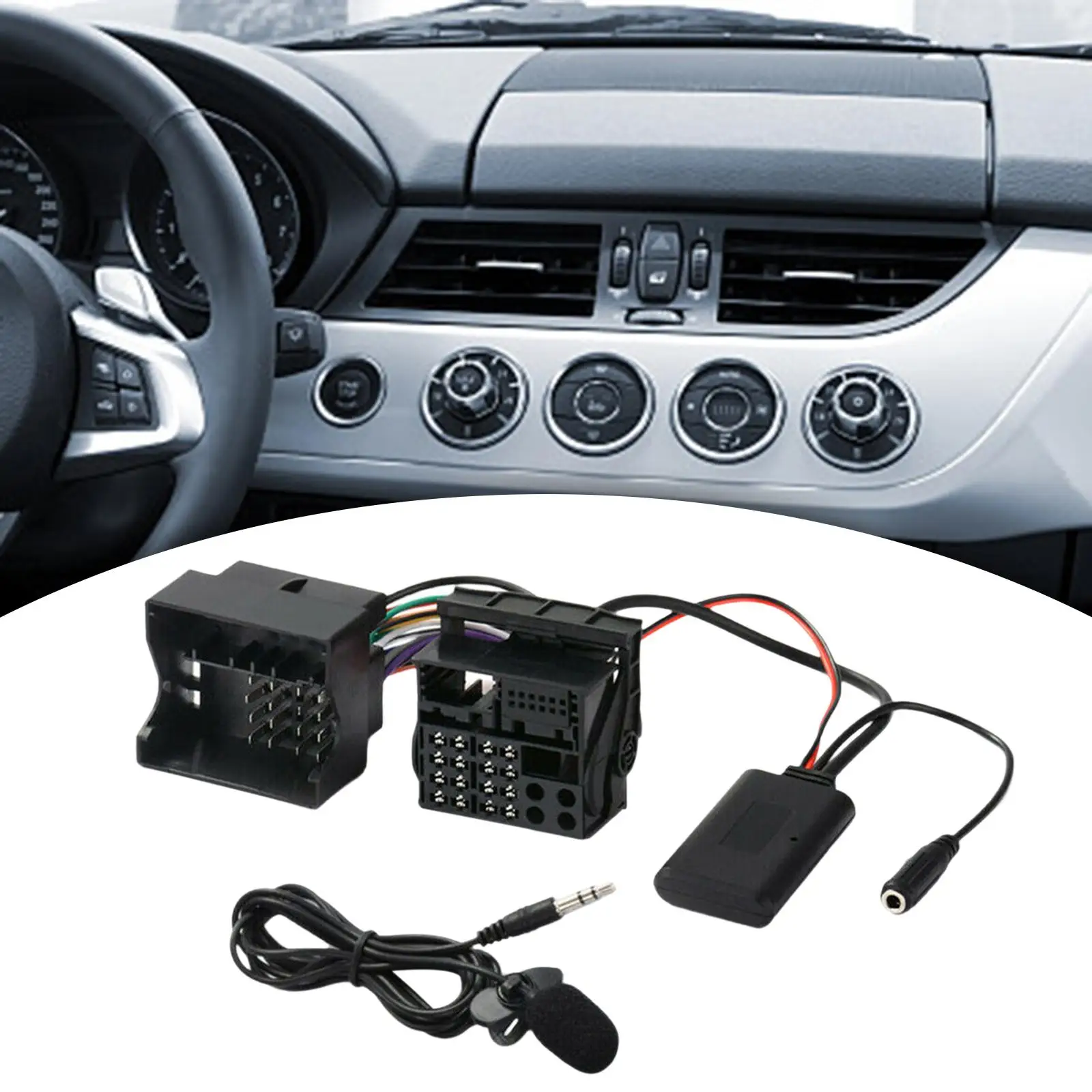 차량용 블루투스 AUX 어댑터 음악 케이블 모듈, 포드 C-max 2003-2007 S-max 2006-2007 갤럭시 2006-2007 Tourneo 2006-2008