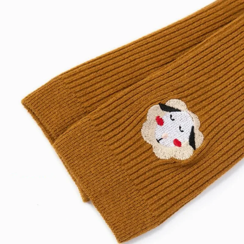 Winter Tights For Children 3D Embroidery Cartoon Tights For Girls Knitted Warm Pantyhose Girl Clothing Age for 0-5Years ballet tights,children tights