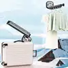 Suction Wall Mount Folding Clothes Drying Rack No Punching Folding Clothes Hanger Retractable Suction Cup Clothes Drying Rack 6
