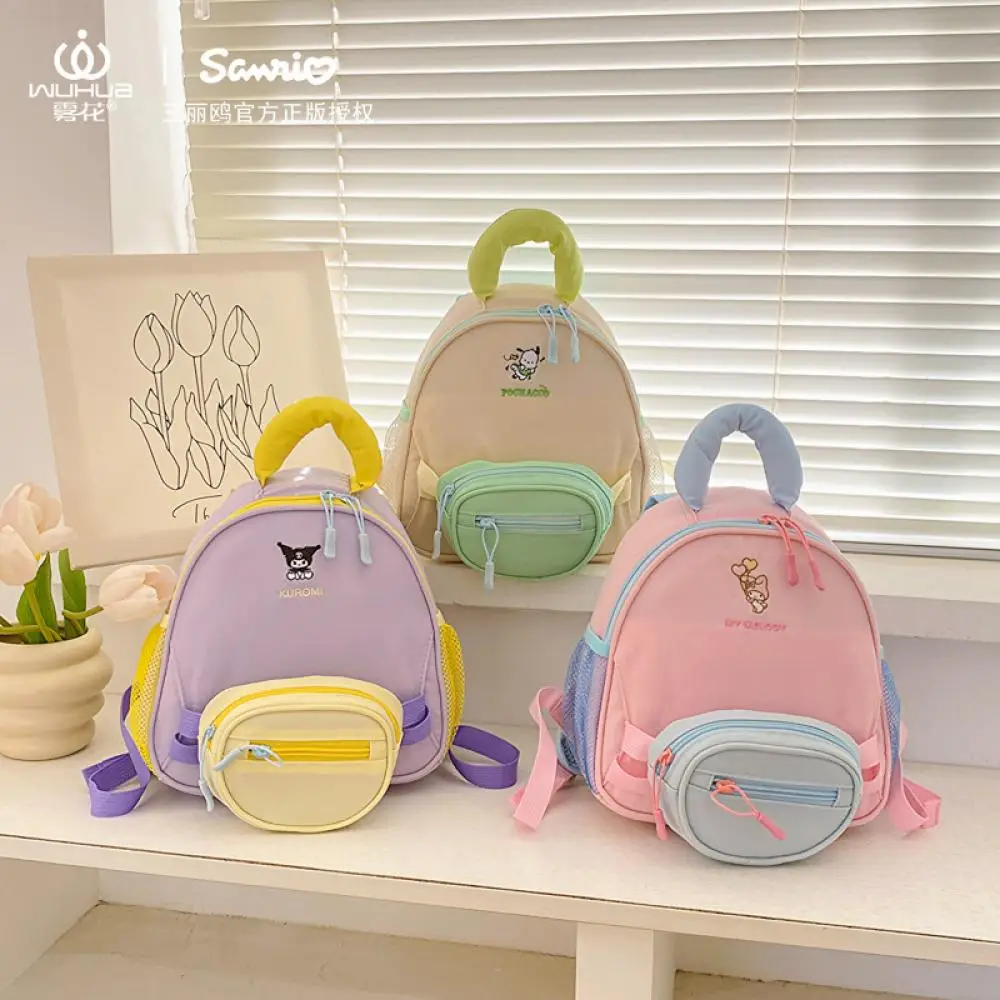 

Kawaii Children's Backpack My Melody Kuromi Pochacco Handbag Sanrio Anime Girl Cartoon Portable Mini Canvas Bag Outdoors Travel