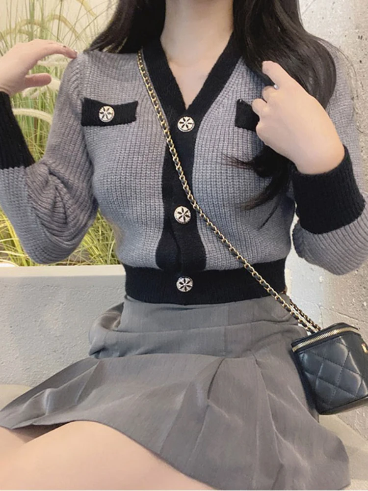 

Womens Clothing Cardigan for Women Autumn Winter Casual V-Neck Button Knitted Slim Cardigan Sweaters Coat Warm Sweaters Coat