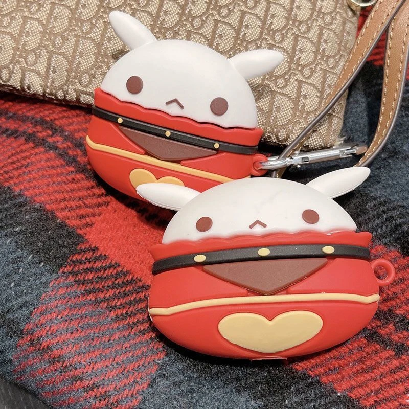 

Game Genshin Impact Klee Bomb Dango Cosplay Silicone Cover For Apple Air AirPods 2 3 Pro 3D Pods Earphone Earpods Earbuds Case