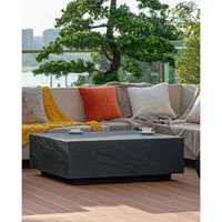 40" Large Square Concrete Coffee Table, Modern Minimalist Coffee Table, Concrete Furniture, Accent Table 1