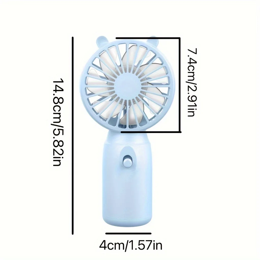 Portable handheld fans, mini personal fans, battery-powered small fans (the product itself does not come with AA batteries).