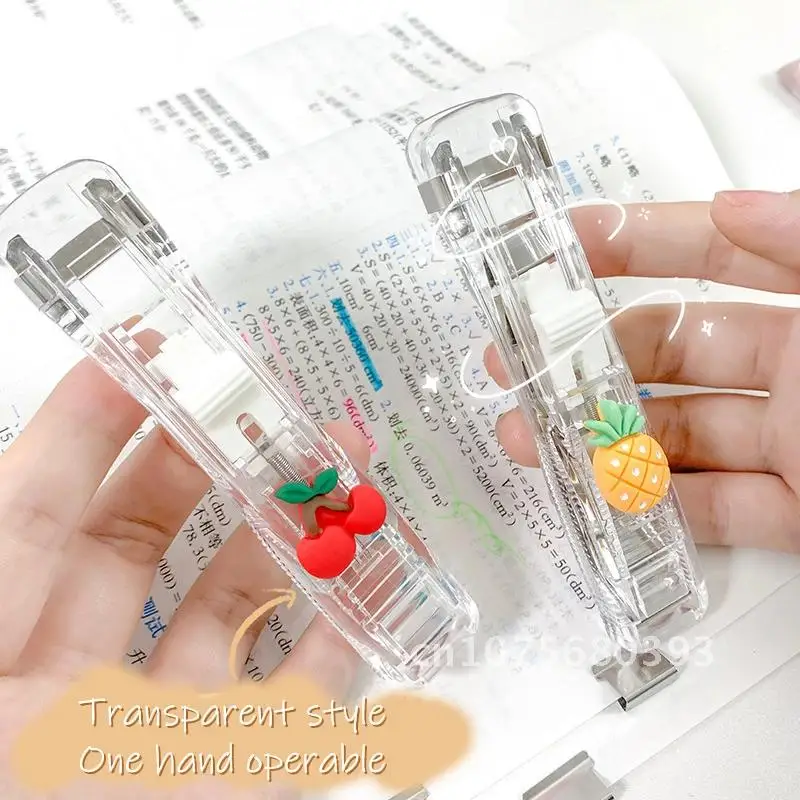 

Paper Clips Metal Stapler With Refills Hand Clipper For Document Binding Stationery