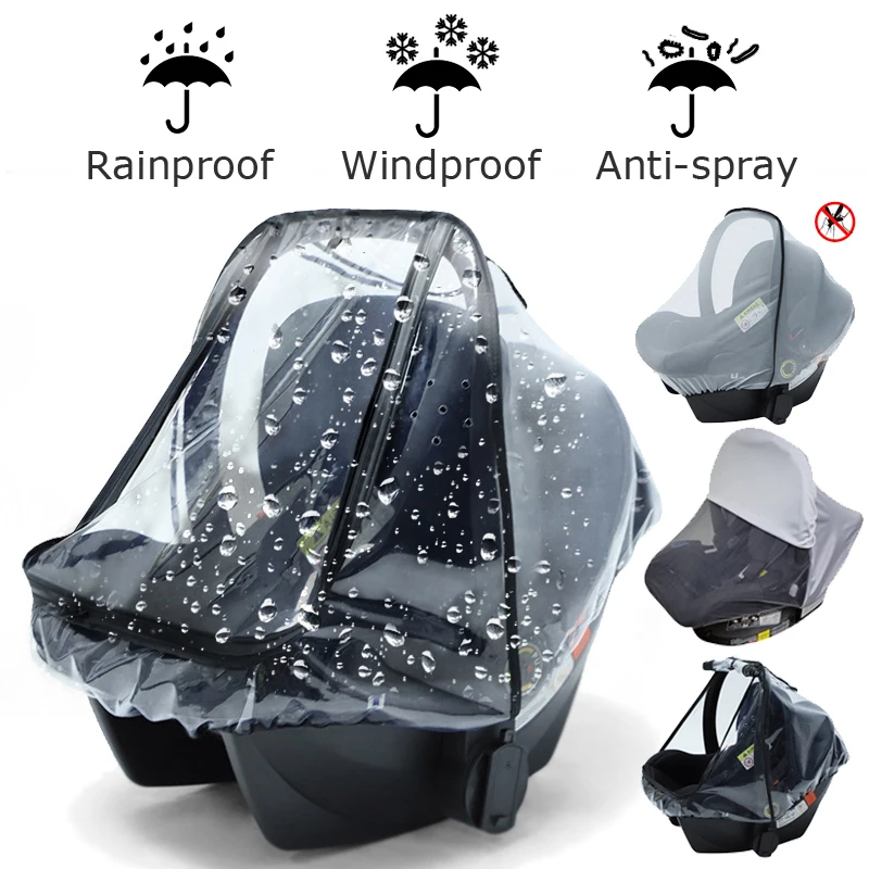 Baby safety seat rain cover transparent EVA for stroller baby carriage