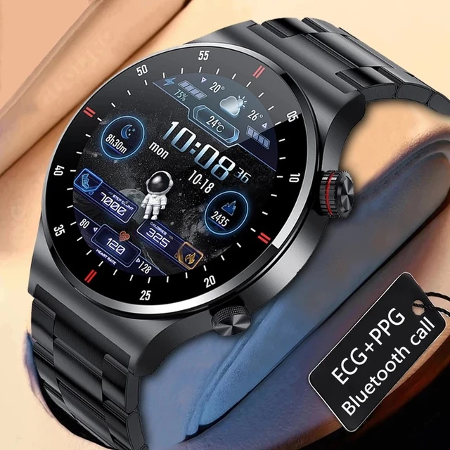 LIGE New For Huawei Watch GT3 Pro AMOLED Smart Watch Men Custom Dial Answer  Call Sport