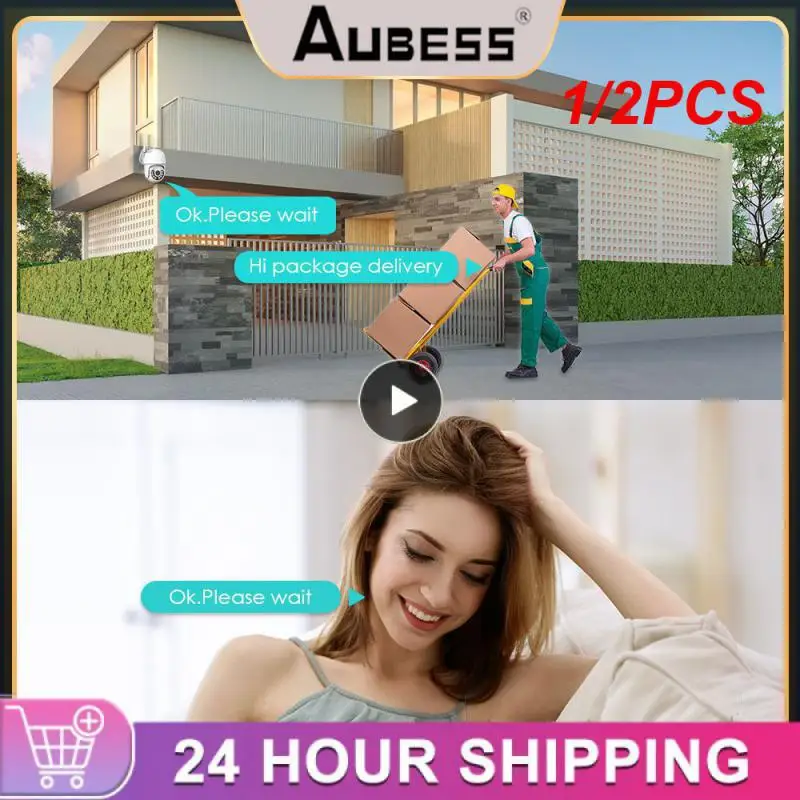

1/2PCS 4K Wireless IP Camera Outdoor WiFi 5MP Mini Video Surveillance Cam PTZ ICsee 4X Zoom AI Auto Track H.265 Alexa