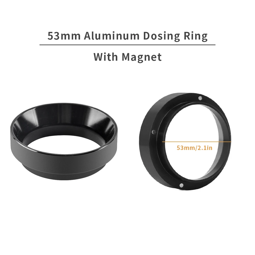 MIXFEER En Alliage D'Aluminium Simple Dose Trémie Avec Silicone Soufflet Moulin à Café Accessoires De Remplacement Pour Moulin à Café De Type Eureka ATOM Type 2