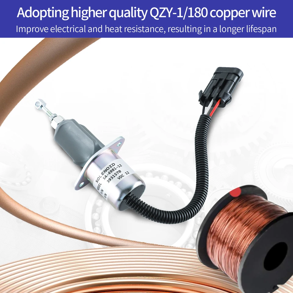 O Combustível Desligou O Solenóide Cabe Para O Motor Diesel De Dodge 94-98 Ram C - Foto 11