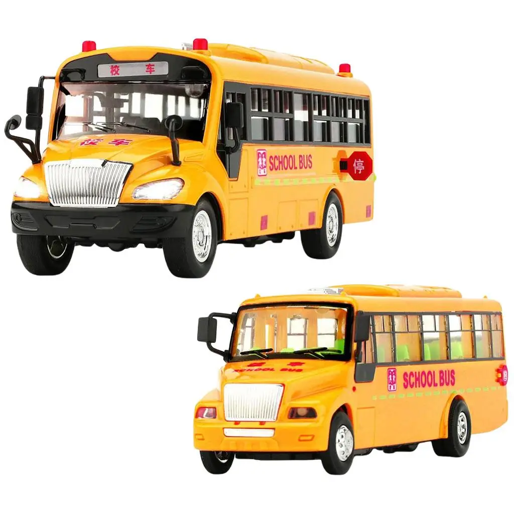 

School Bus Toy Children's Toy Car Inertial Engineering Car Friction Car Toy for Household Party Favors Inside Garden Bedroom