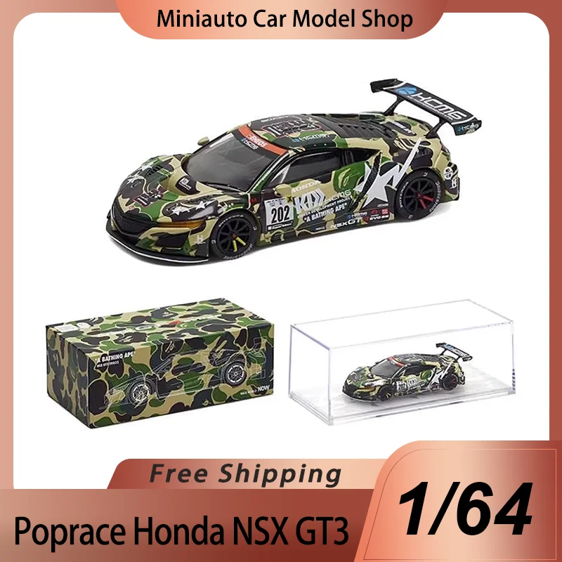 BAPE POPRACE HONDA NSX GT3 BAPE x POPRACE HONDA NSX GT3 BAPE 1:64
