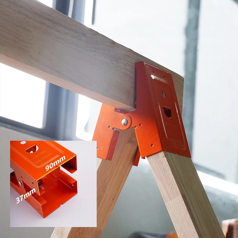 Especial 4X Woodworking Table Mobile Bracket Fixing Clip Saw Horse Clips Carpentry Furniture Reinforcement Clamp
