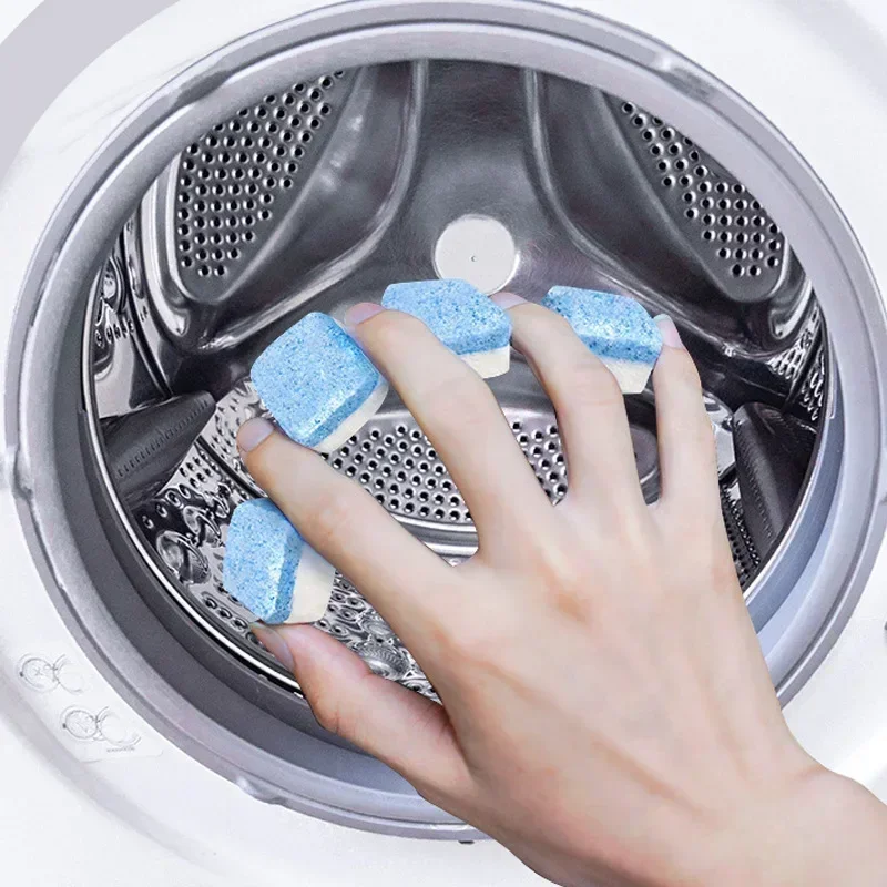 Washing Machine Cleaner Effervescent Tablets Deep Cleaning Washer Stains Detergent Laundry Tub Safe Deodorizer Household Tools washing machine tablets washing machine cleaner tablets detergent tablets
