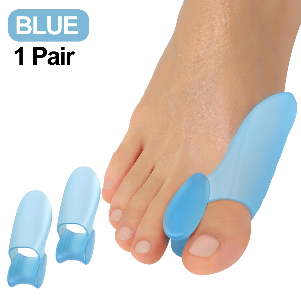 1 Paar Silikon gel Daumen Korrektor Bunion kleinen Zehen schutz Separator Hallux Valgus Finger Glätte isen Fußpflege Relief Pads