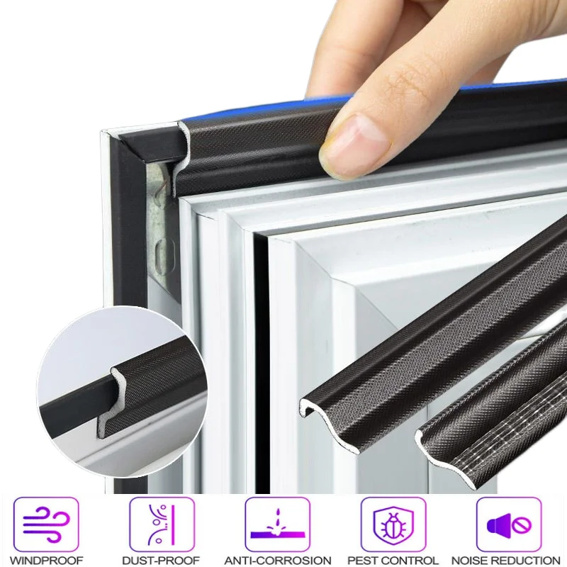 Door Seal Strip Sealing Strip Tape Window Seal Strip Sealing Tape Rubber Seal Strip Rubber Door Weatherstripping Door Weatherstripping Sealing Strip Soundproof Foam 6M S Type sealer Casement Window Sealing Strip Acoustic foam Weather Stripping Door Seal Gap Filler noise Reductian Artifact