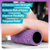 1 Foam Roller Yoga Column Fitness Yoga EVA Foam Roller Yoga Stick Deep Tissue Massage Roller, Suitable for Back and Leg Muscle 5