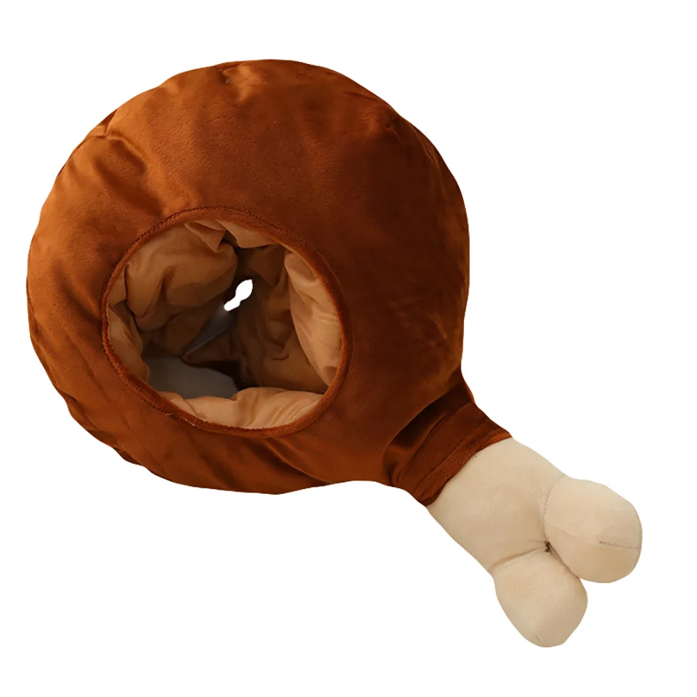 

Adjustable Big Chicken Headgear Men's Kids Costume Photo Prop Drumsticks Polymer Clay Prop