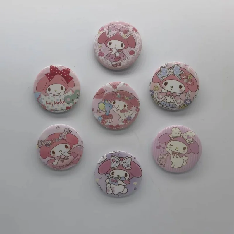 

Sanrio My Melody брошка Мультфильм Аниме фигурки Q фигурный рюкзак одежда аниме товары Декор милый подарок для детей на день рождения