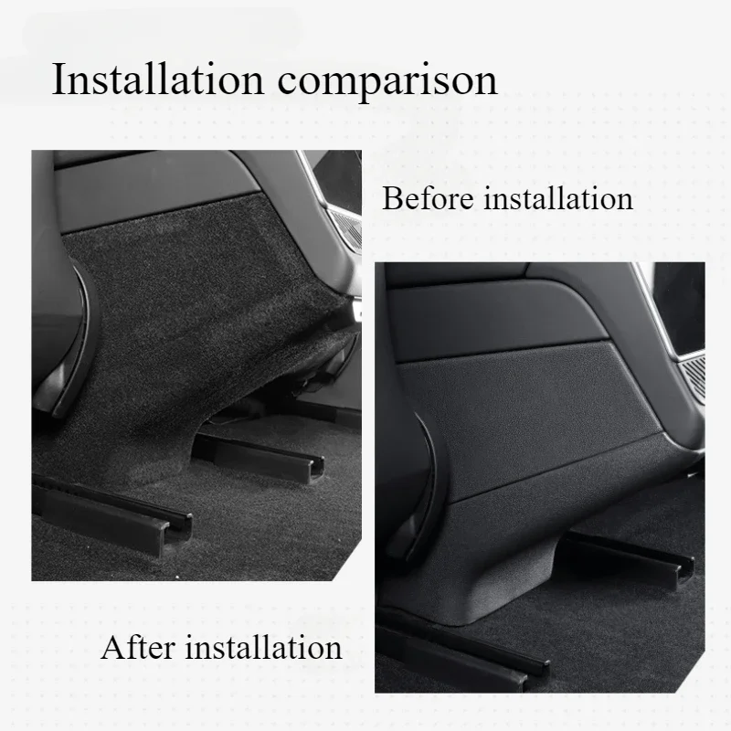 For Tesla Model Y Juniper 2025 Back Kick Panel Cover TPE Rear Seat Child Anti-Kick Board Anti Dirty Kickproof Mats Accessories For Tesla Model Y Juniper 2025 Back Kick Panel Cover TPE Rear Seat Child Anti-Kick Board Anti Dirty Kickproof Mats Accessories