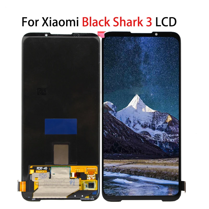 

ЖК-экран и дигитайзер сенсорного стекла для Xiaomi Black Shark 3, полная сборка, запасные части для Xiaomi BlackShark 3 LCD