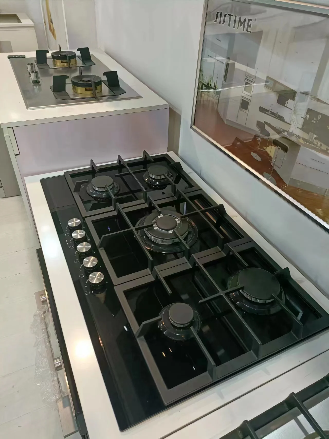 Five burner Gas Stove Commercial Gas Stove burner Countertop Kitchen 5 Cooker