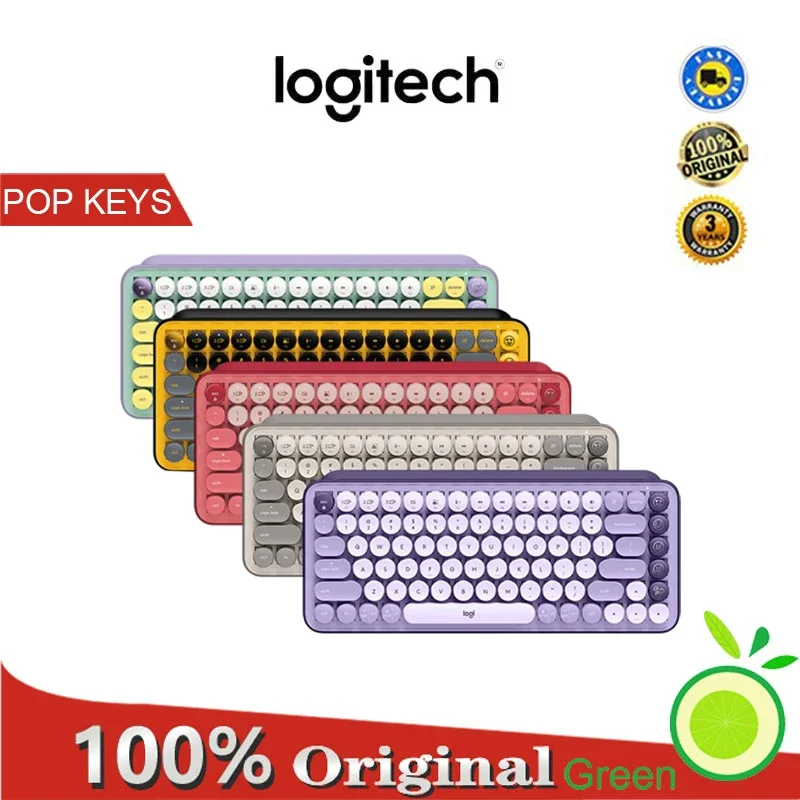 

Клавиатура Logitech с поп-клавишами, портативная механическая клавиатура, беспроводная Bluetooth-клавиатура для iPad, офисные игры, портативная клавиатура