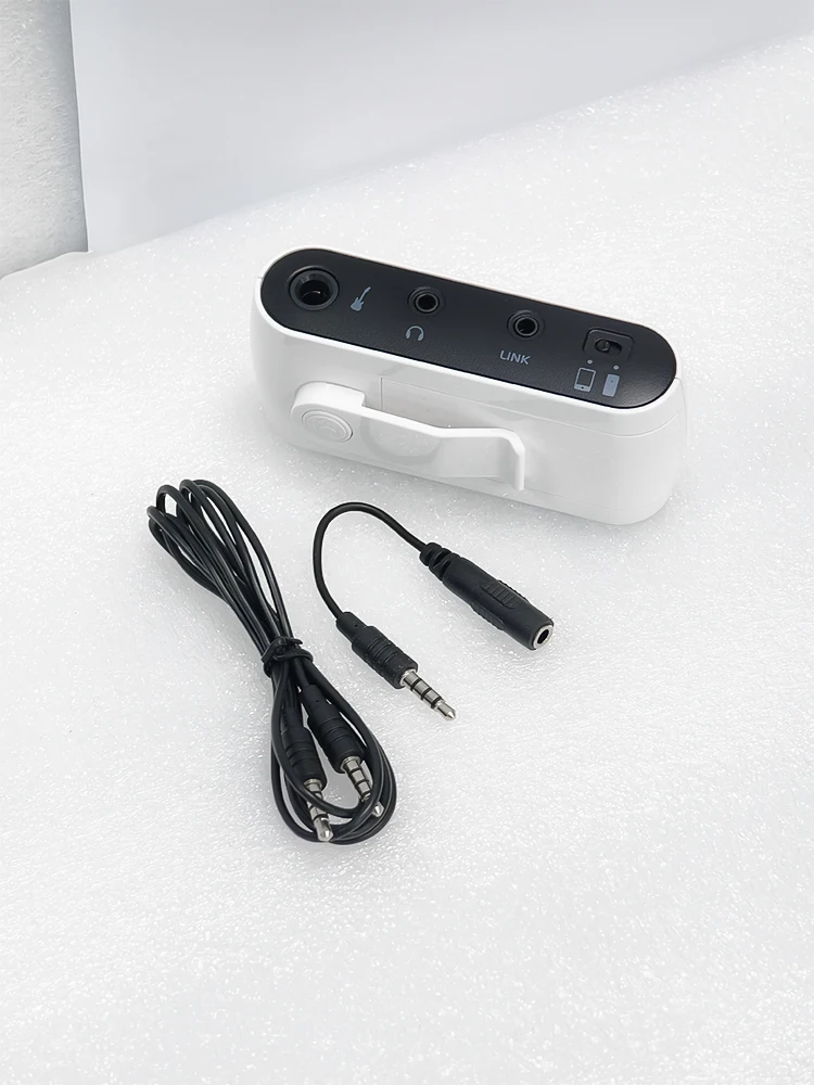Amplificador De Auriculares Portátil Para Guitarra Eléctrica – Con Efecto De Distorsión, Entrada De 6.35 Mm – Compatible Con Teléfono O MP3, Batería Recargable
