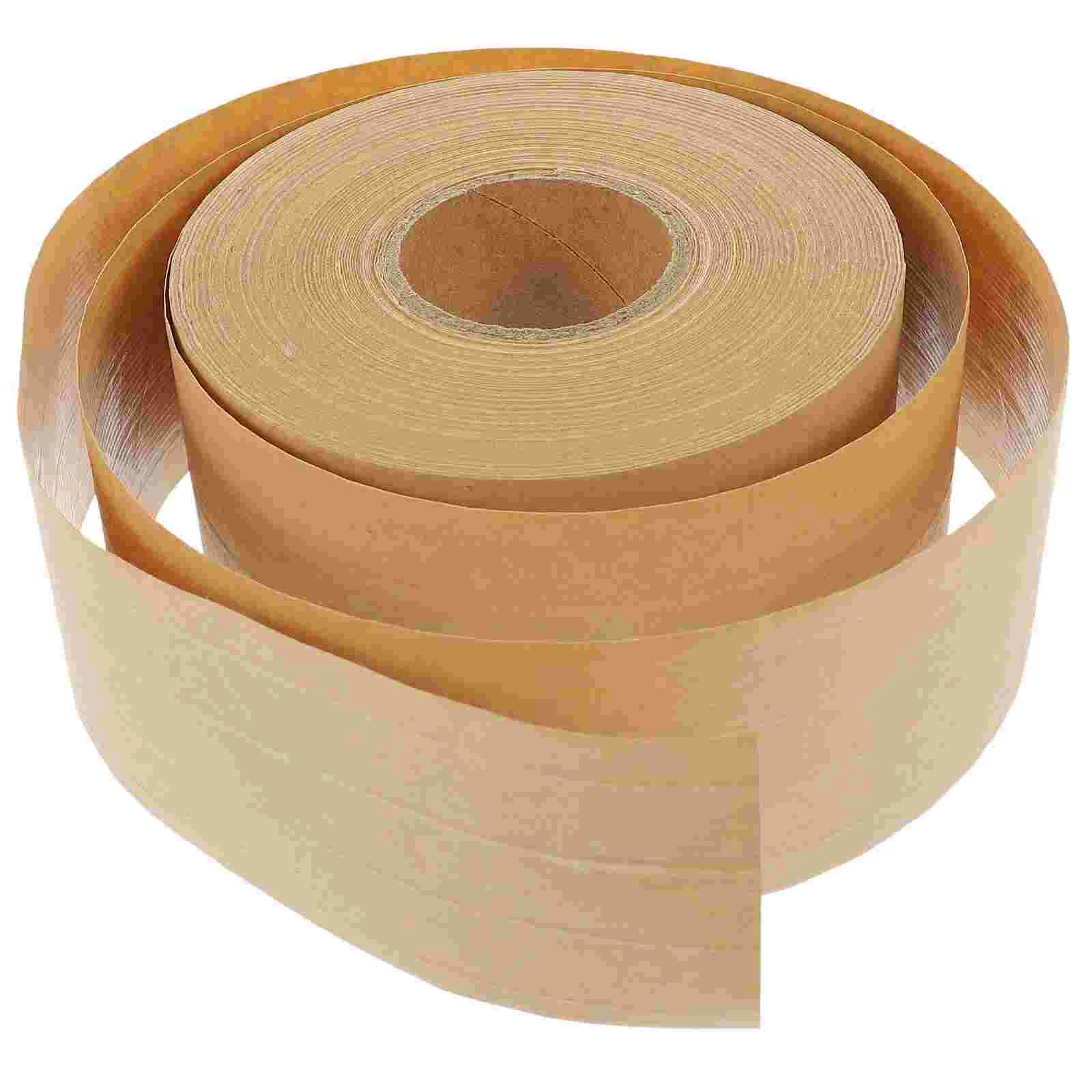 

1 Roll Convenient Water Activated Sealing Tape Writable Kraft Packing Tape