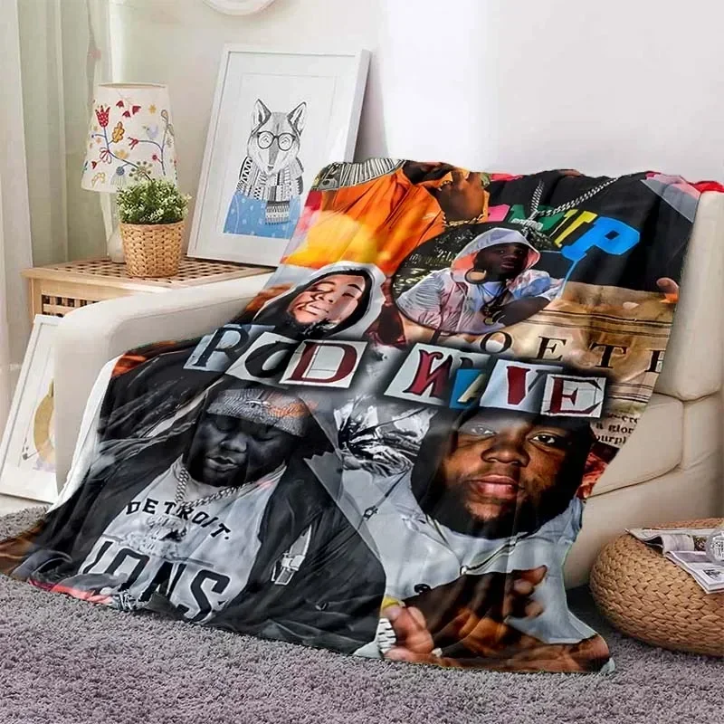 Hip Hop Rapper Blanket Rod Wave Blanket Soft Throw Couch Sofa Bed