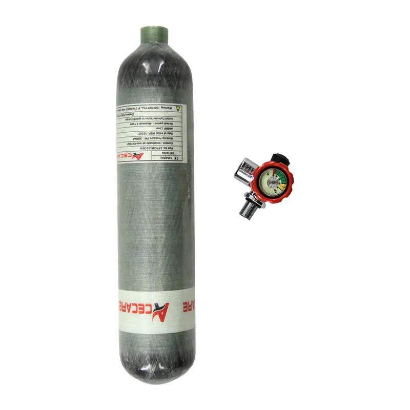 2L Cylinder 300bar 4500psi 15 Years Life Composite Cylinder With Pcp Valve For Rifle 