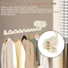 Foldable Clothes Rack Wall Mounted Drying Rack Aluminum Alloy Clothes Organization Collapsible Drying Racks for Laundry Room 4