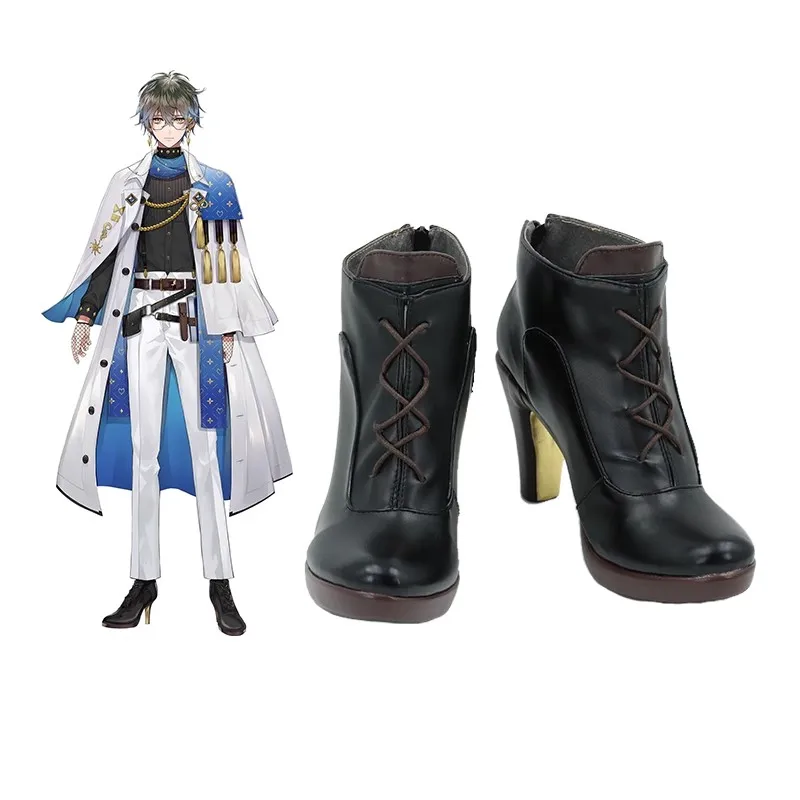 

Anime Hololive VTuber Luxiem Ike Eveland Cosplay Boots Halloween Carnival Custom Made Shoes