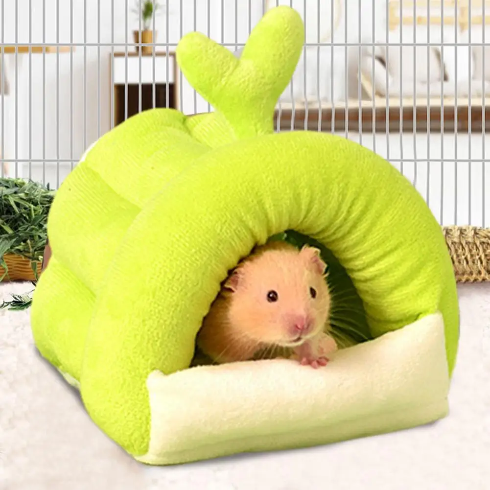 

High-quality Pet Bed for Hamsters Cozy Hamster Sleeping Nest Breathable Warm Super Soft Fabric Cute Small House for Zero