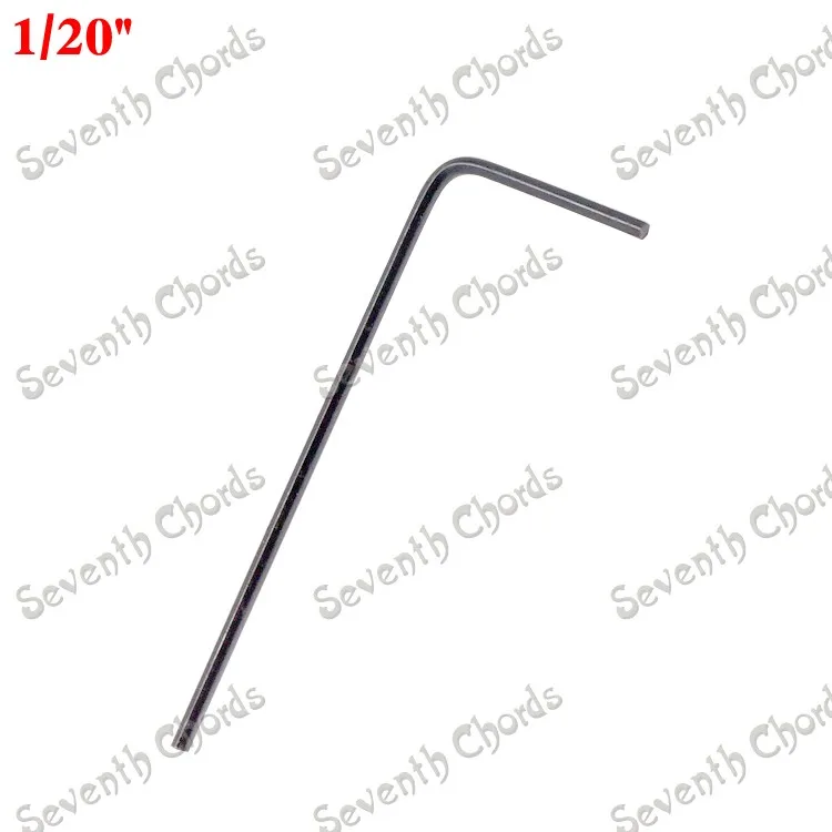 

10 Pcs 1/20" Hexagon Allen Wrench Hex Wrench Key for Guitar Bridge Saddle Adjustment - Approx 1.27MM