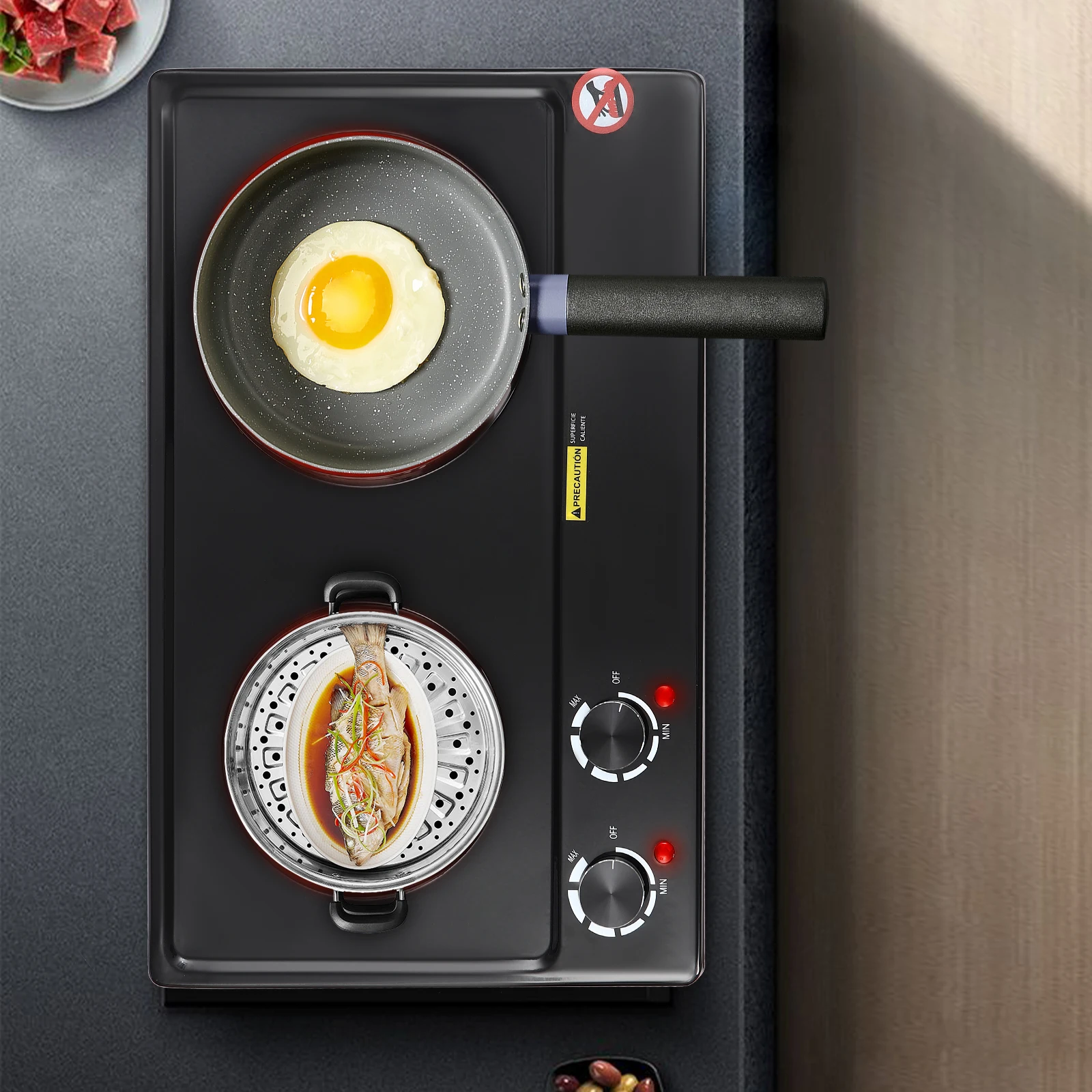 Cuisinière Électrique 2500W — Double Feu Infrarouge Sb935248b433e4e7c88cca579955cc236G