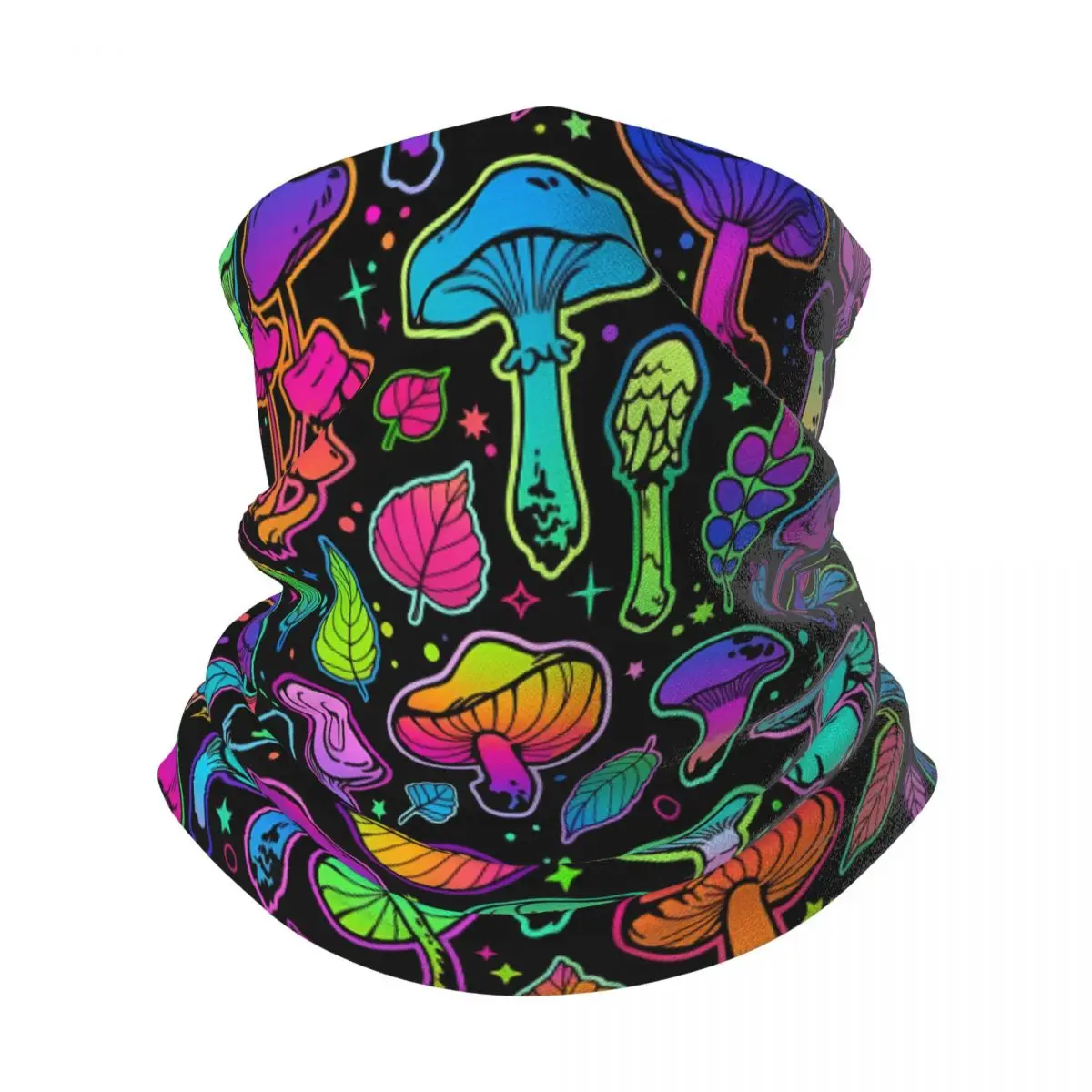 

Magic Mushroom Bandana Neckerchief for Hiking Women Men Wrap Scarf Neck Headband Warmer