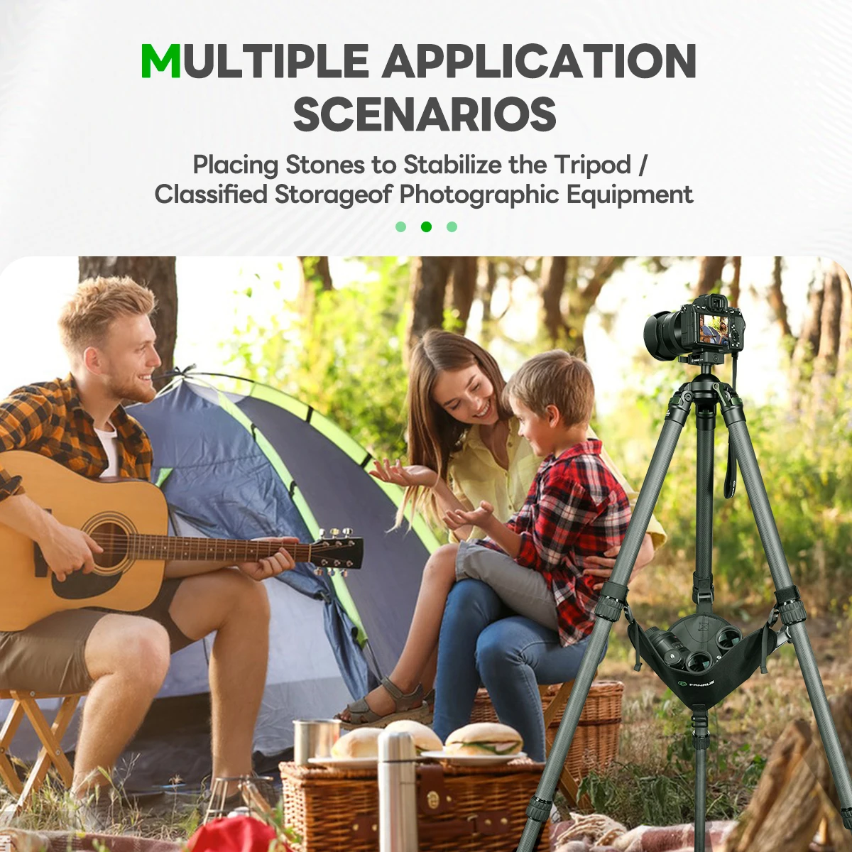 Tripod Stone Bag Photography Tripod Sandbag Nylon Triangular Counter Balance Weight Stable Light Stand