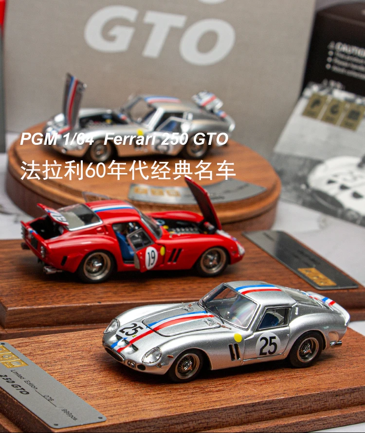 Pgm 1:64 Voor Ferrari 250 Gto 1962 24H Lemans 2nd Legering