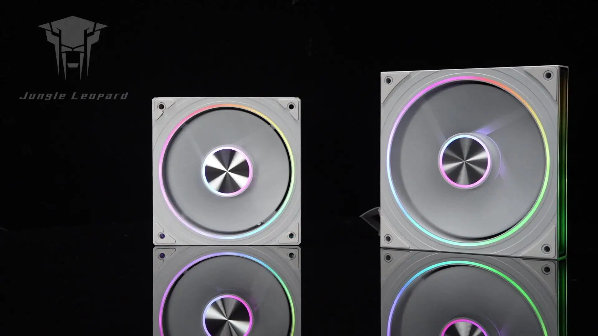 Jungle Leopard Transwarp ARGB ファン ホワイト Jungle Leopard Transwarp 120mm RGB Case Fan - 5v3pin Support