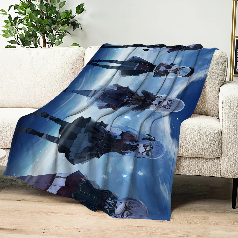 BanG Dream! Ave Mujica Printed comfortable and soft sofa, living room bed, bedroom blanket suitable for travel and gifts 5
