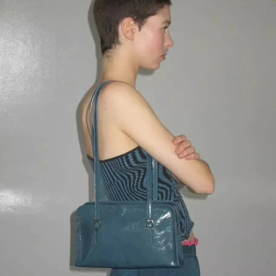 Spanish Niche Designer Brand paloma wool Oiled Leather Shoulder Bag Palomawool Cowhide Minimalist Versatile Women's Handbag