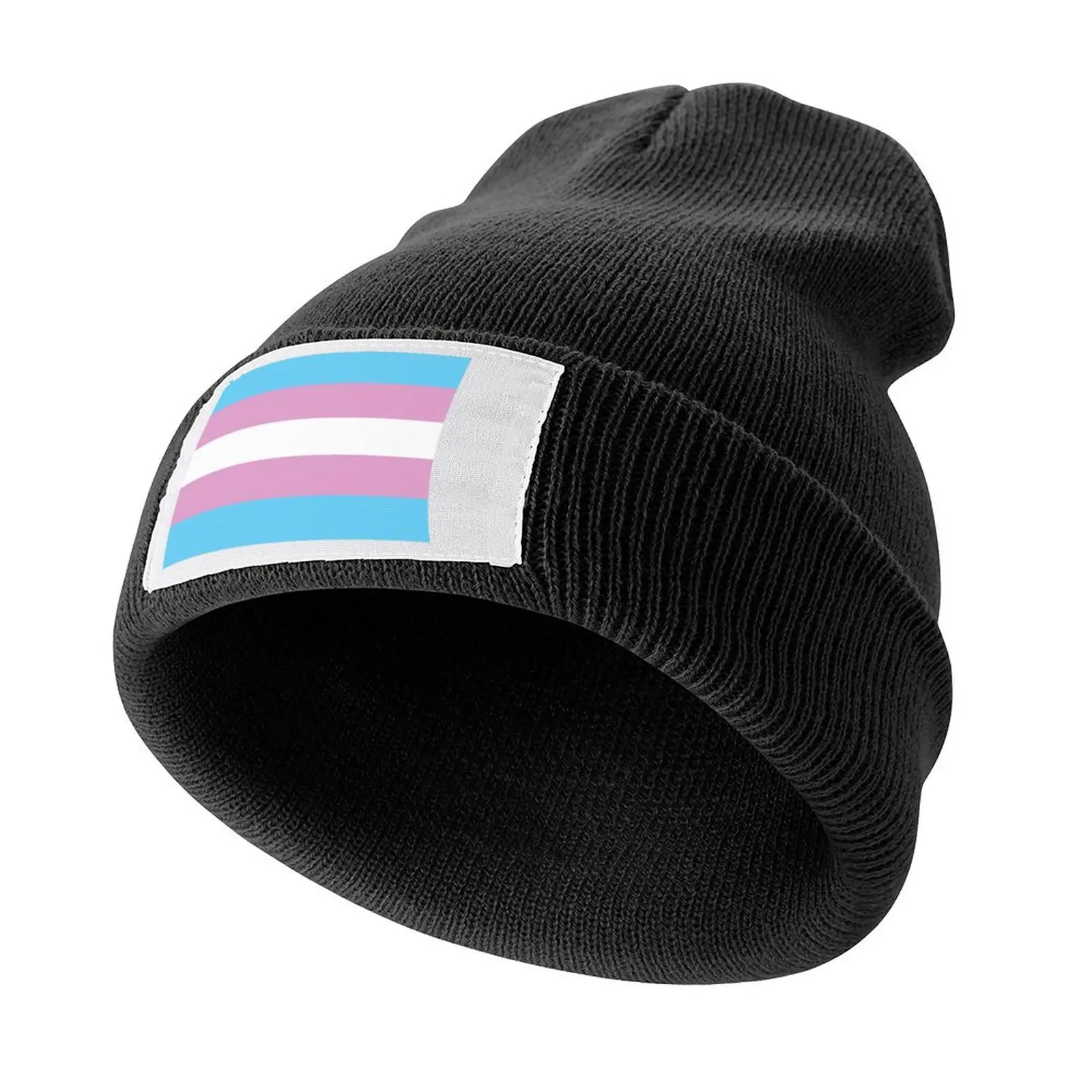 

Trans Pride Flag Knitted Cap Streetwear Vintage Hats For Women Men's