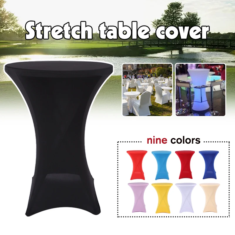 JIUYEKEW Tovaglia da cocktail in spandex da 61 x 109 cm, 5 pezzi